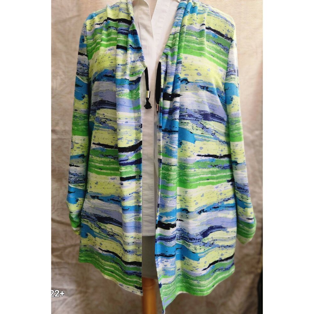 C19 Peck and Peck knit open front cardigan